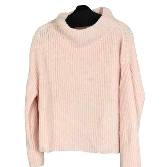 Line Womens XS Peach Mock Neck Knit Sweater Long Sleeve Pullover NWOT - Picture 1 of 7